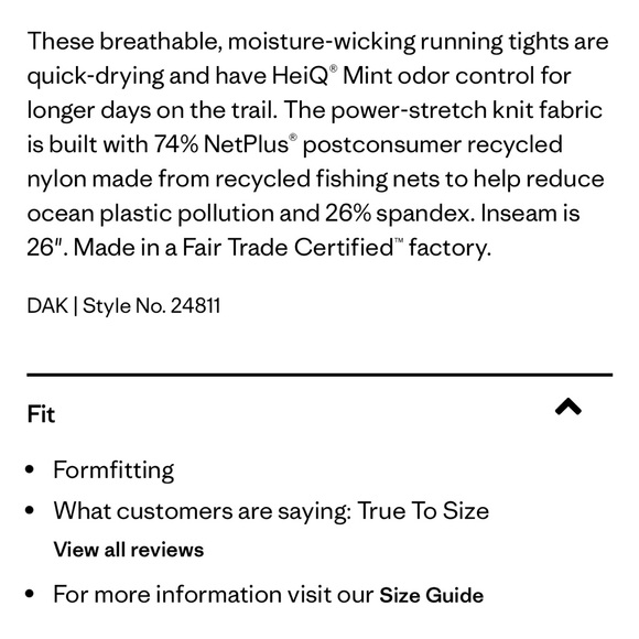 Patagonia endless run 7/8 tights - Picture 7 of 7